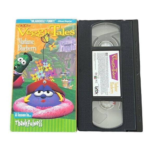 VeggieTales VHS Tapes Vintage 90s Bundle of Two Religious Educational Lessons - Picture 10 of 11